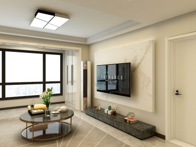 中海国际社区113平现代简约三居室装修案例