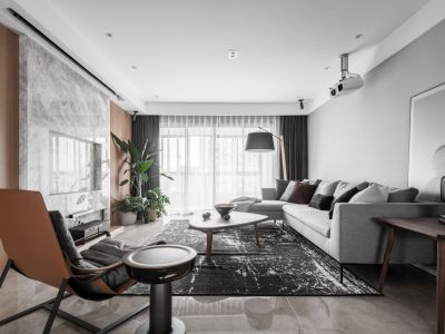 凯景幸福里现代风四居室159平米设计效果图案例