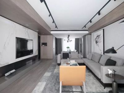 中海寰宇天下现代风格125平米装修案例