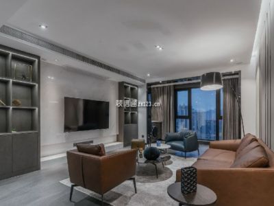 建兴桃园125平现代简约风格装修案例