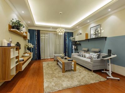 仙龙湾山庄110㎡二居室现代风格装修案例