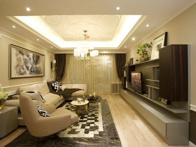 绿城泉悦春风120㎡二居室欧式风格装修案例