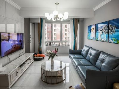 水晶国际130平现代简约风格装修案例