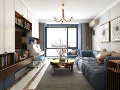 源昌宝墅湾126平新中式风格装修案例