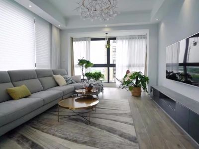 轨道御珑壹号城现代风格141平装修案例