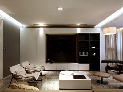 荣和澜山府简约风格120平装修案例