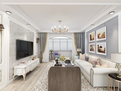 汉军冠江台现代风格92平装修案例