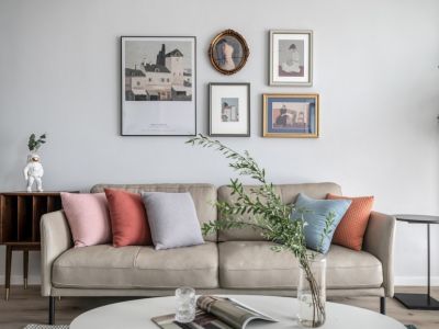 万科紫台北欧风二居室95平米设计效果图案例