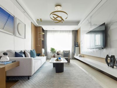 绿地·海之城现代风格110平米装修案例