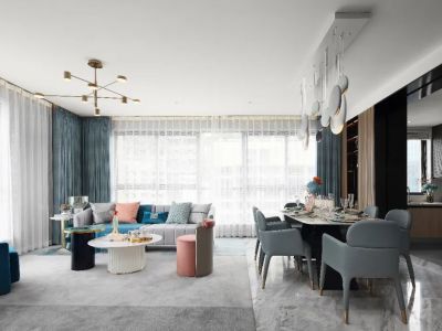 俊发盛唐城现代风格152平米装修案例