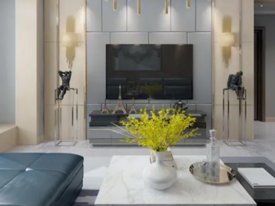 宏都熙景136平三居室轻奢风格装修案例