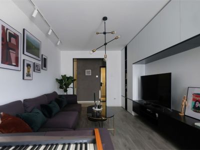 中骏世界城现代风二居室86平米设计效果图案例