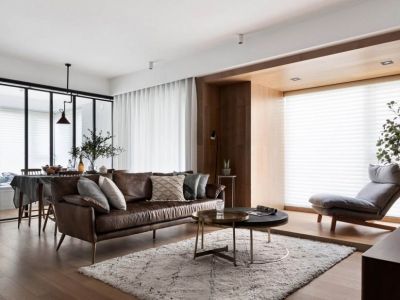 融信澜宸现代风三居室124平米设计效果图案例