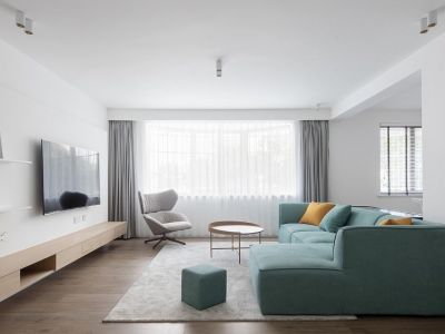 榕发·乌山郡现代风140平米三居室设计效果图案例