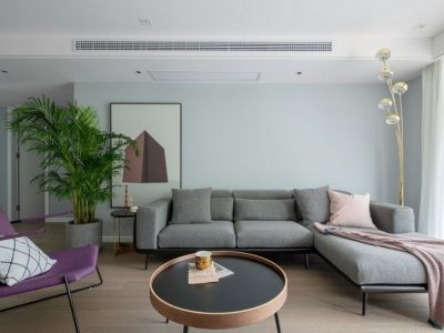 恒大悦珑湾现代风三居室133平米设计效果图案例