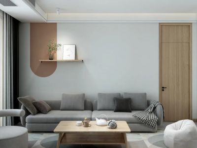 新湖国际112平米现代简约三居室装修案例