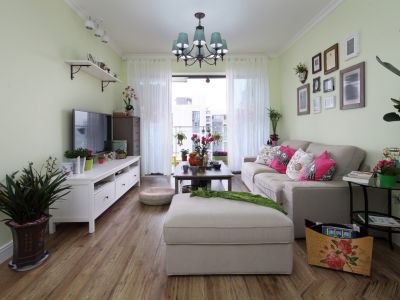 海投白鹭湾混搭风格76平装修案例