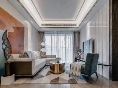 碧桂园公园里120平现代简约三居室装修案例