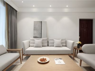 林韵春天105㎡现代简约三居室装修案例