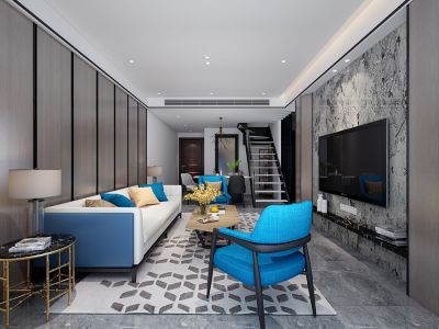 碧桂园阅岭苑140㎡四居室现代风格装修案例