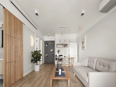 天润城十六街区87㎡二居室日式风格装修案例