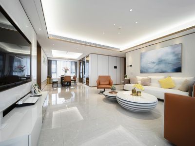 熹樾165㎡四居室现代风格装修案例