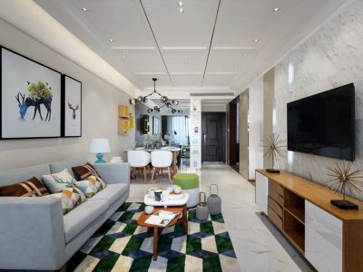 九州唐樾北欧风格120平装修案例