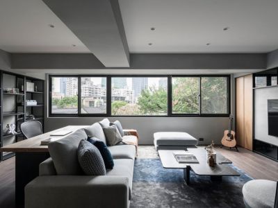 新力紫园121平简约风格三居室装修案例