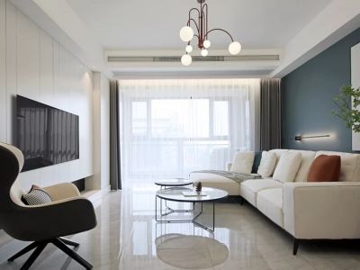 华润琨瑜府122平现代风格三居室装修案例