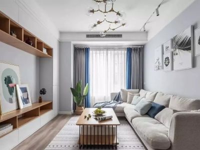 恒大林溪郡90平三居室现代风格装修案例