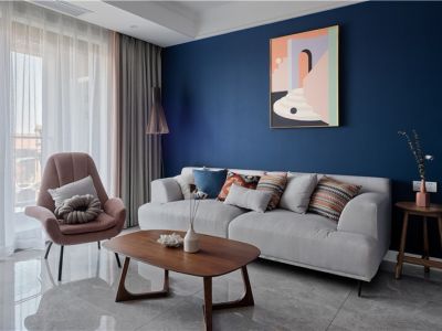 江悦润府103平三居室北欧风格装修案例