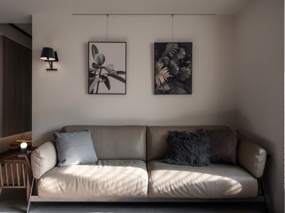 保利大都汇98平现代风格二居室装修案例