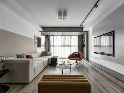 海伦春天133平轻奢风格三居室装修案例