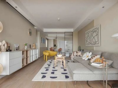 华发山庄(住宅)120㎡三居室北欧风格装修案例