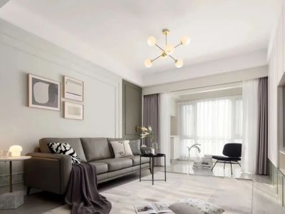 万科誉澜道126平三居室现代简约装修案例