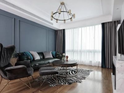 保利熙悦135㎡四居室现代轻奢装修案例