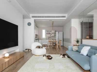 中海云麓公馆136㎡三居室北欧风格装修案例