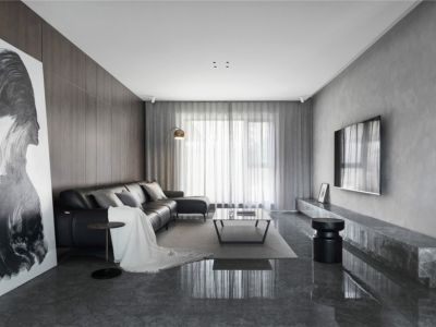 融信朗悦时光之城简约风格149平米三室两厅装修案例