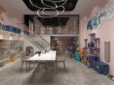 现代风65平米商铺装修案例