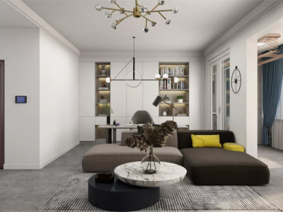 山煤上德苑 134平米 现代简约装修案例