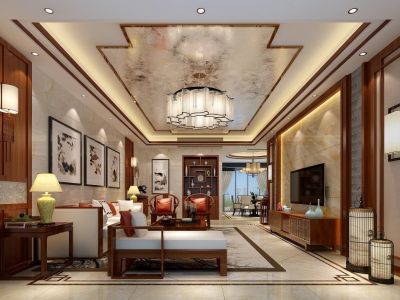 花好月圆140平方中式装修案例
