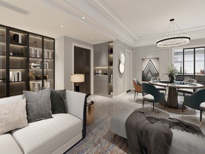 天马南湖荟140平方四室现代装修案例