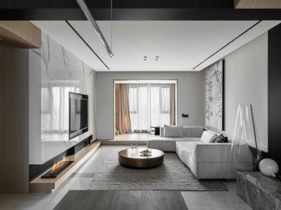 中国铁建·西府国际143㎡四居室现代简约装修案例