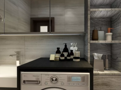 田园清水湾98平两房两厅现代风格装修案例