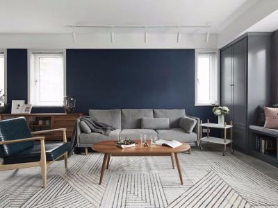 南国大厦118平北欧风格三居室装修案例