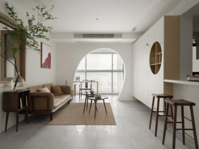 南国大厦102平中式风格二居室装修案例