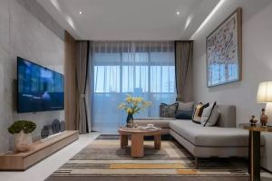 [湘潭金空间装饰]简约小三居，素雅的家具陈设温馨舒适！