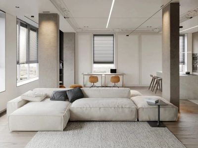 中南智慧城128平简约风格三居室装修案例