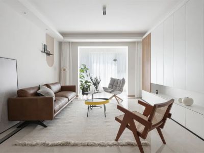 中视金海湾121平简约风格三居室装修案例