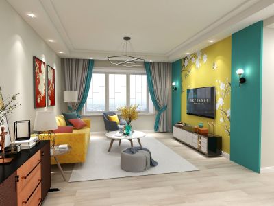 城投花园绚丽中国风116平米三室两厅装修案例